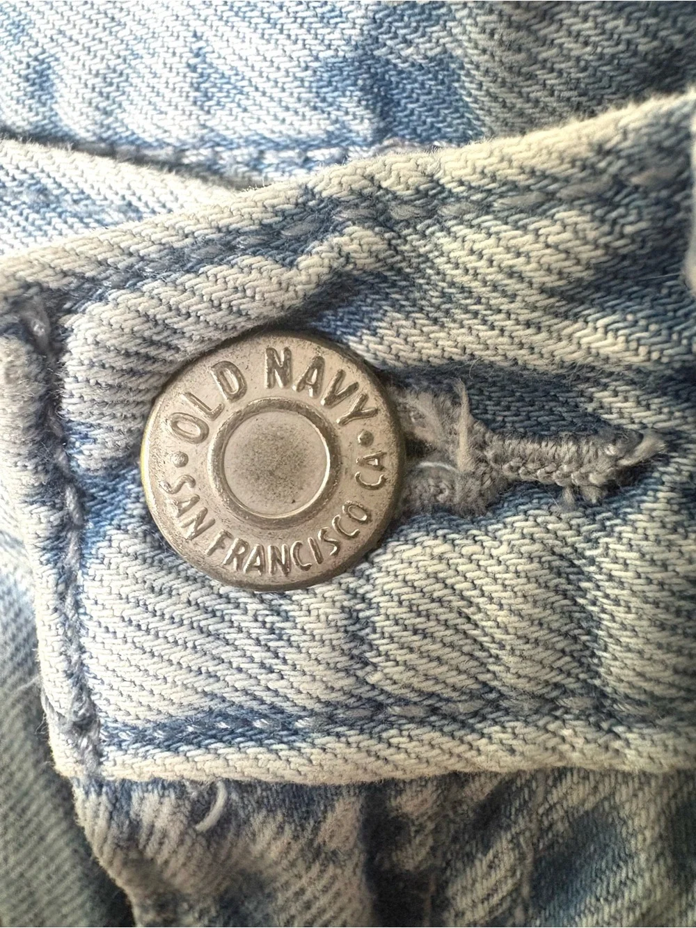 Old Navy Girls 14 High Rise Baggy Cargo Jeans Light Wash Wide Leg Y2K